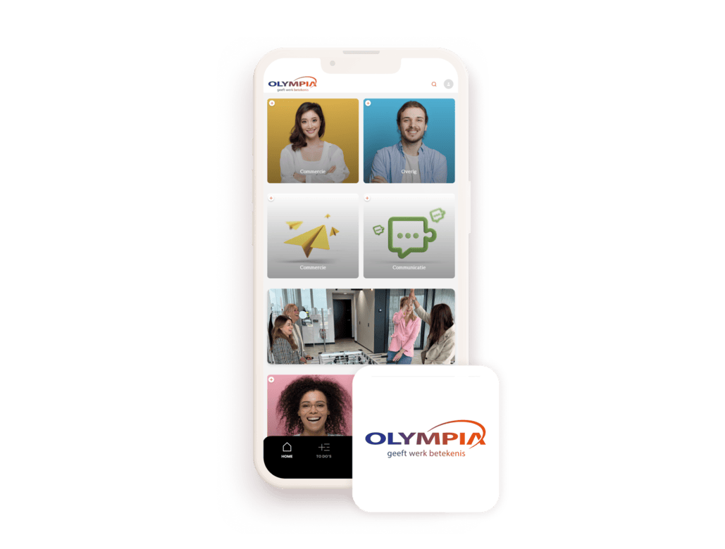 Learning platform designed in Olympia’s brand experience